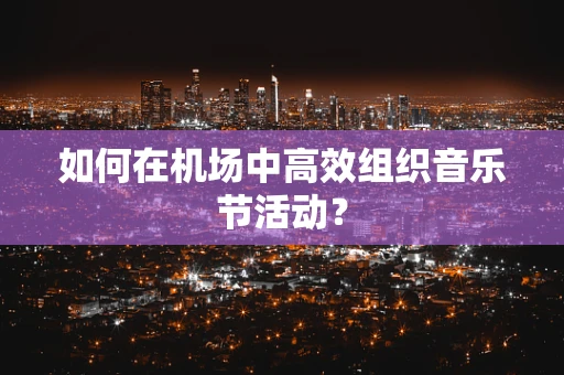 如何在机场中高效组织音乐节活动？