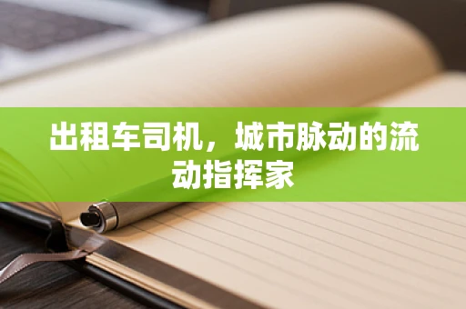 出租车司机，城市脉动的流动指挥家