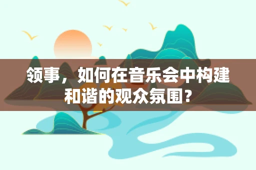 领事，如何在音乐会中构建和谐的观众氛围？