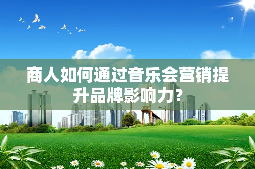 商人如何通过音乐会营销提升品牌影响力？