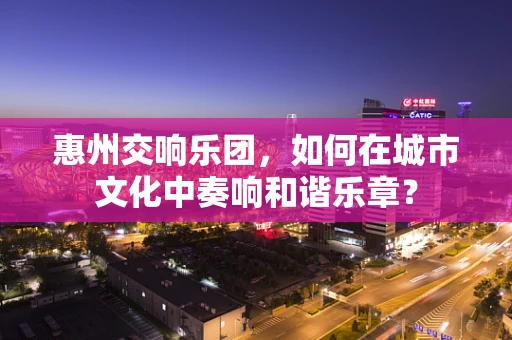 惠州交响乐团，如何在城市文化中奏响和谐乐章？