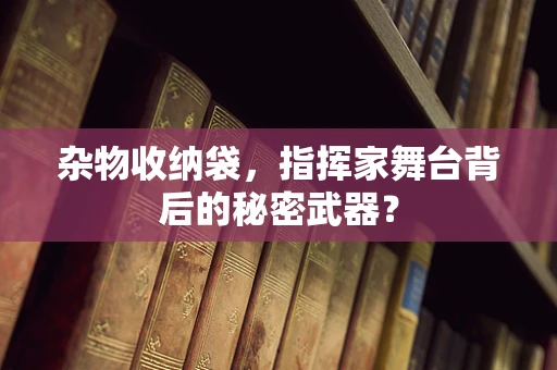 杂物收纳袋，指挥家舞台背后的秘密武器？