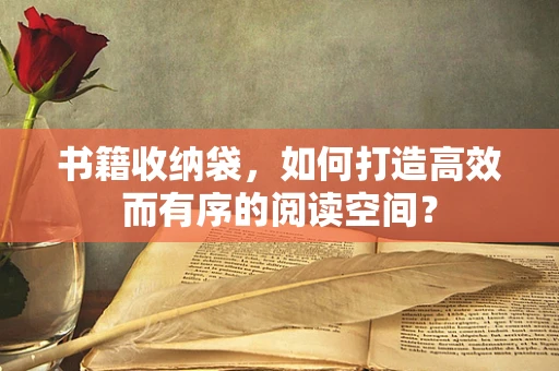 书籍收纳袋，如何打造高效而有序的阅读空间？