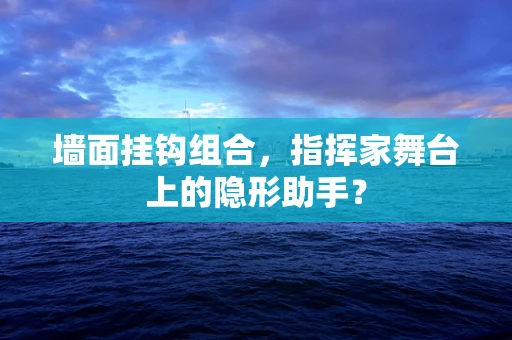 墙面挂钩组合，指挥家舞台上的隐形助手？