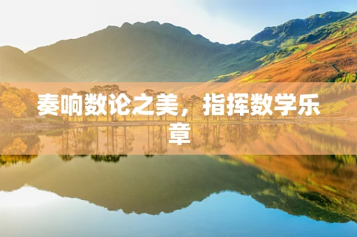 奏响数论之美，指挥数学乐章