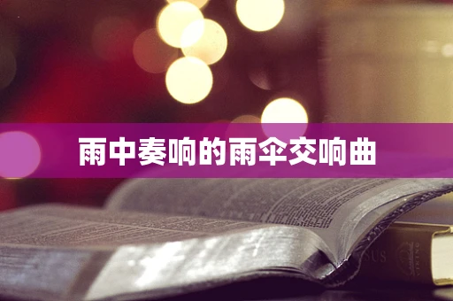 雨中奏响的雨伞交响曲