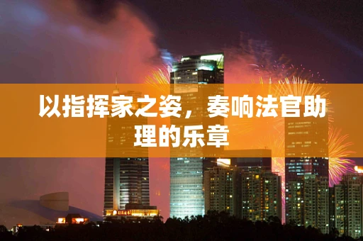 以指挥家之姿，奏响法官助理的乐章