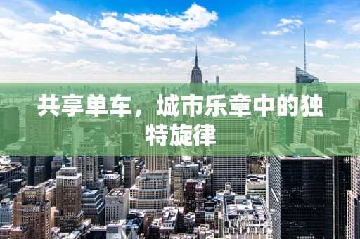 共享单车，城市乐章中的独特旋律
