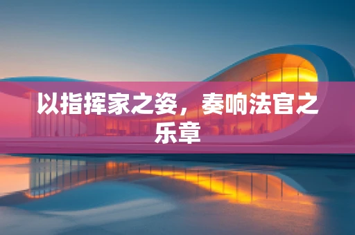 以指挥家之姿，奏响法官之乐章