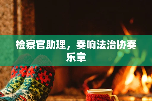 检察官助理，奏响法治协奏乐章