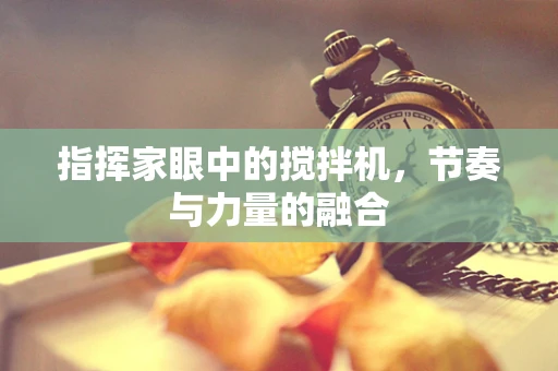 指挥家眼中的搅拌机，节奏与力量的融合