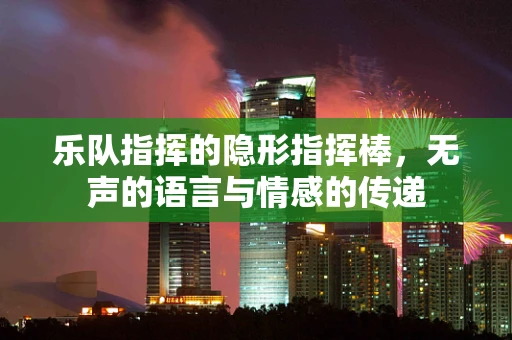 乐队指挥的隐形指挥棒，无声的语言与情感的传递