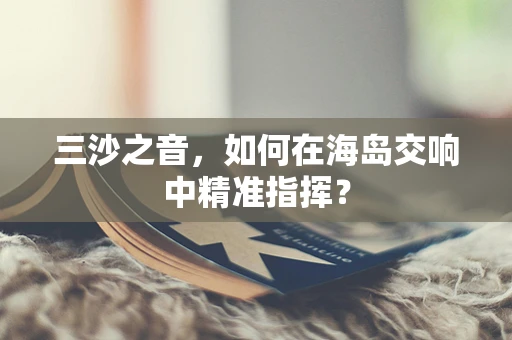 三沙之音，如何在海岛交响中精准指挥？