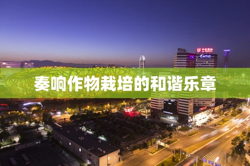 奏响作物栽培的和谐乐章