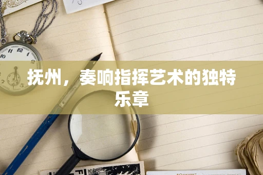 抚州，奏响指挥艺术的独特乐章
