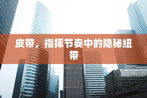 皮带，指挥节奏中的隐秘纽带