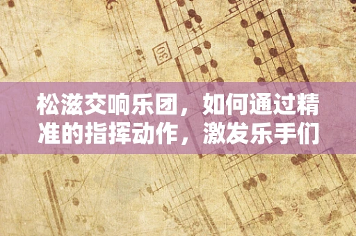 松滋交响乐团，如何通过精准的指挥动作，激发乐手们的情感共鸣？