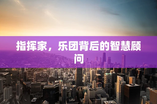 指挥家，乐团背后的智慧顾问
