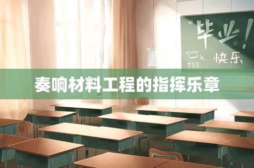奏响材料工程的指挥乐章