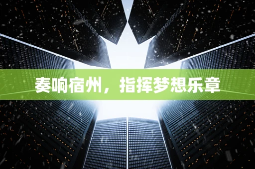 奏响宿州，指挥梦想乐章