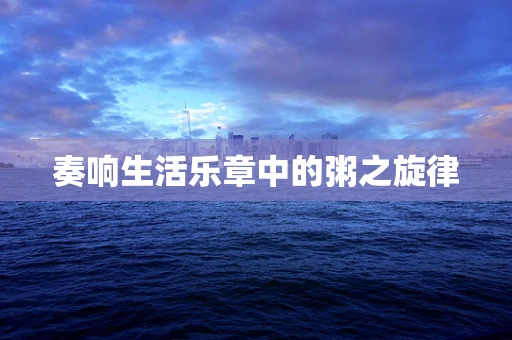 奏响生活乐章中的粥之旋律