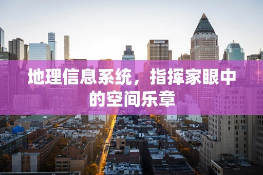地理信息系统，指挥家眼中的空间乐章