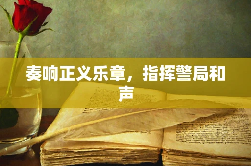 奏响正义乐章，指挥警局和声