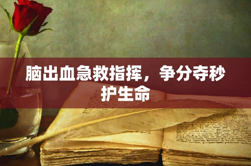 脑出血急救指挥，争分夺秒护生命