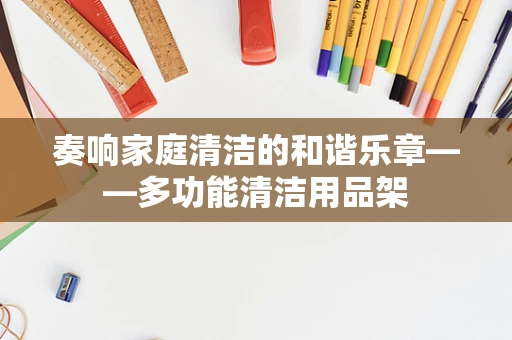 奏响家庭清洁的和谐乐章——多功能清洁用品架