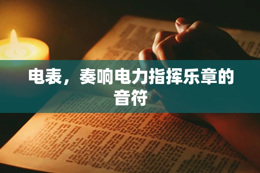 电表，奏响电力指挥乐章的音符
