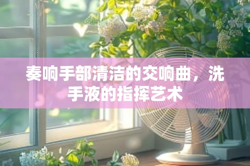 奏响手部清洁的交响曲，洗手液的指挥艺术
