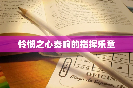 怜悯之心奏响的指挥乐章