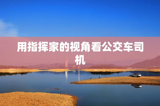用指挥家的视角看公交车司机