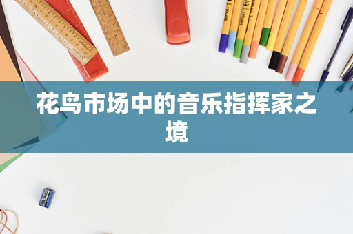 花鸟市场中的音乐指挥家之境