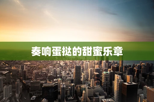 奏响蛋挞的甜蜜乐章