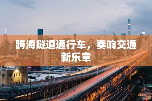 跨海隧道通行车，奏响交通新乐章