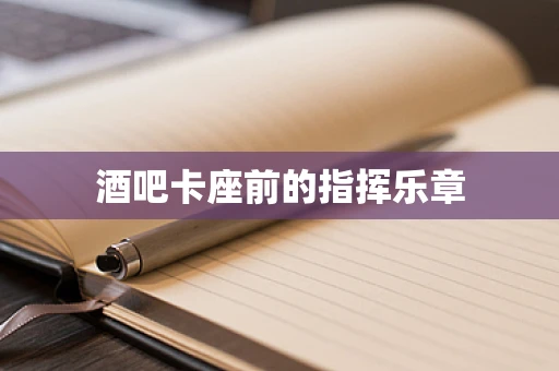 酒吧卡座前的指挥乐章