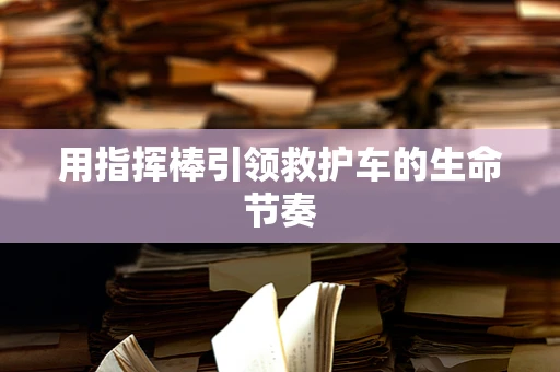 用指挥棒引领救护车的生命节奏