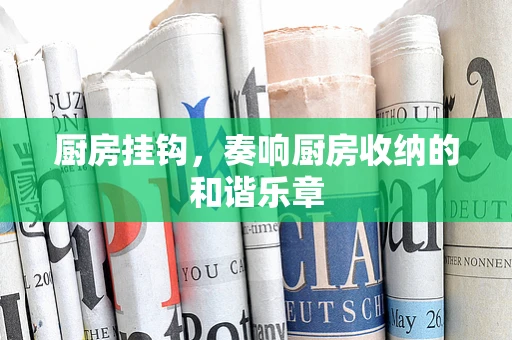 厨房挂钩，奏响厨房收纳的和谐乐章