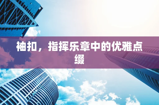 袖扣，指挥乐章中的优雅点缀