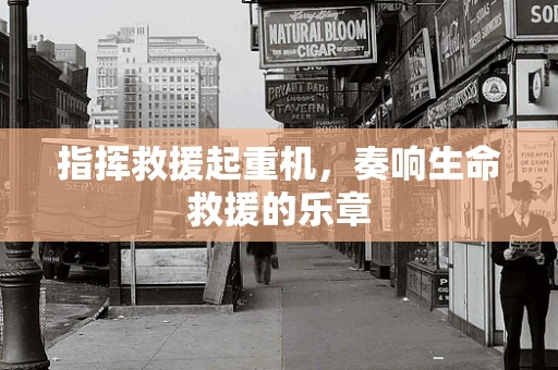 指挥救援起重机，奏响生命救援的乐章