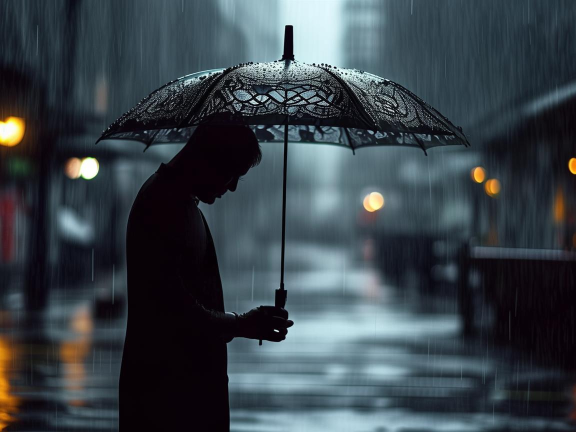 指挥家的雨中困惑，伞的智慧与艺术