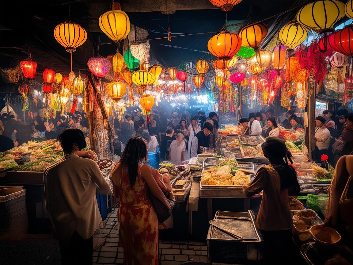 奏响夜市摊位的独特乐章