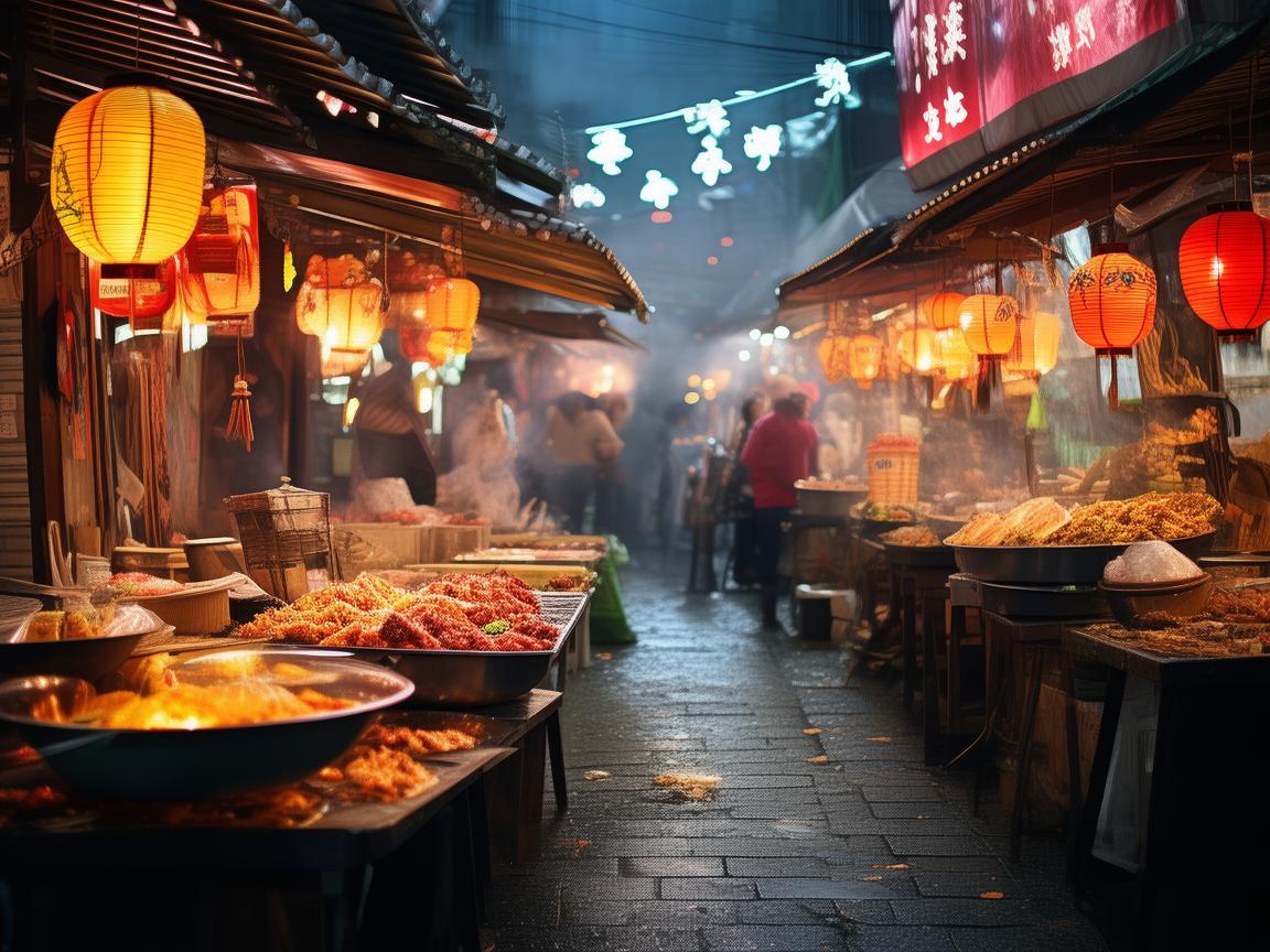 夜市小吃摊的交响，如何用音乐营造氛围？