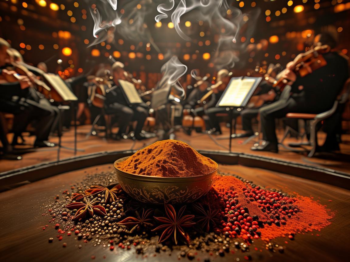 指挥家的调味秘密，五香粉在交响乐中的隐秘作用？