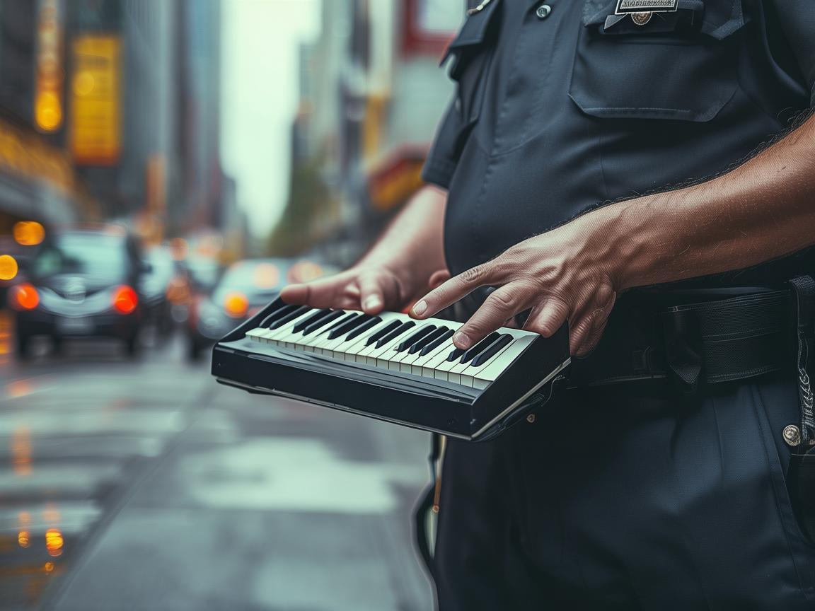 警察与音乐，城市节拍中的和谐共舞
