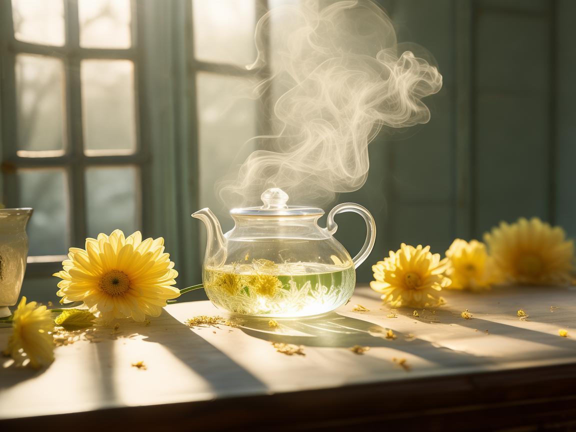 菊花茶奏响的心灵乐章