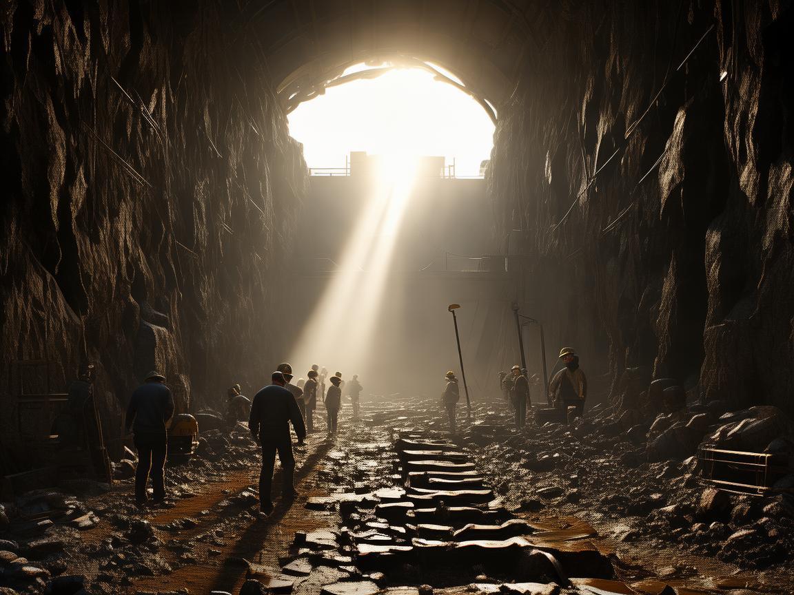 矿井井口,奏响安全与生产的和谐乐章