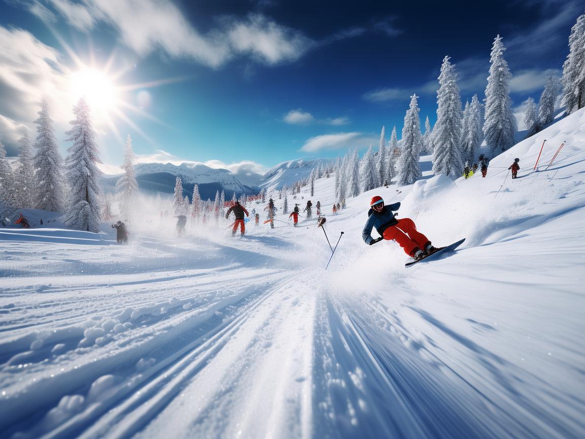 奏响滑雪场雪道上的激昂乐章