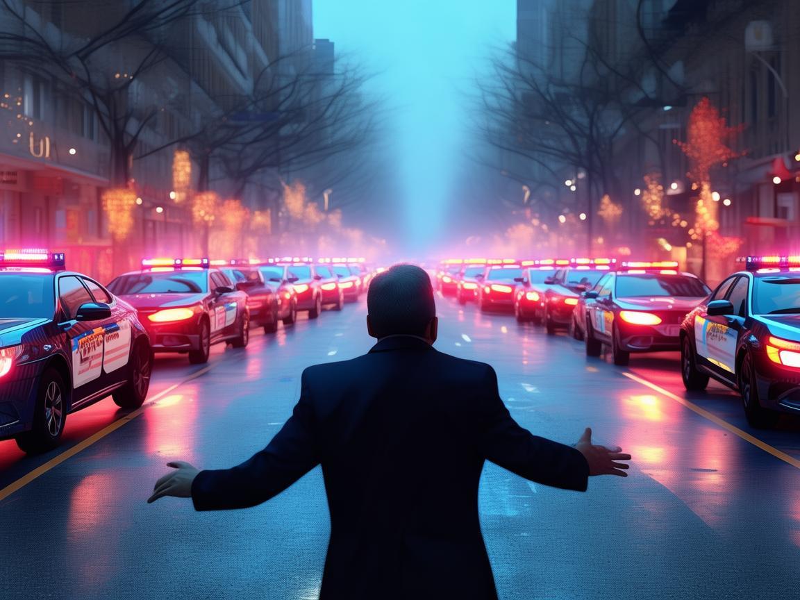 指挥警车警笛的激昂乐章